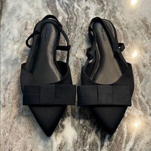 Old Navy Black Bow Flats